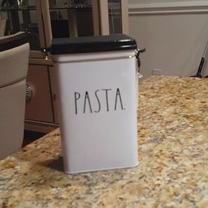 White Modern Pasta Container Holder
